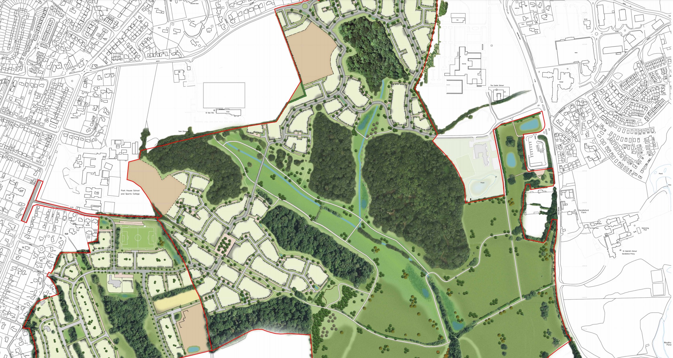 Sandleford Park App in for 500 homes